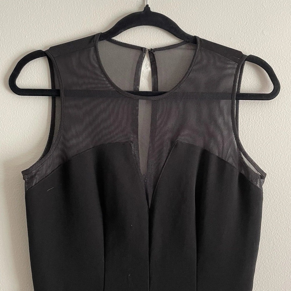 BCBGeneration Romper Black Shorts Mesh Top Pockets Tailored Homecoming 0 - Picture 5 of 13